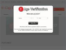 Tablet Screenshot of ecigbazaar.com